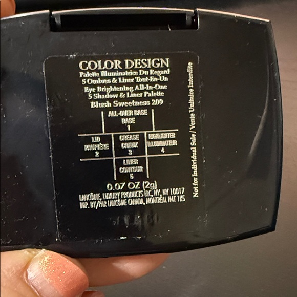 Lancome Eyeshadow Palette - Gold, Pink, Gray (M1) - Picture 3 of 4